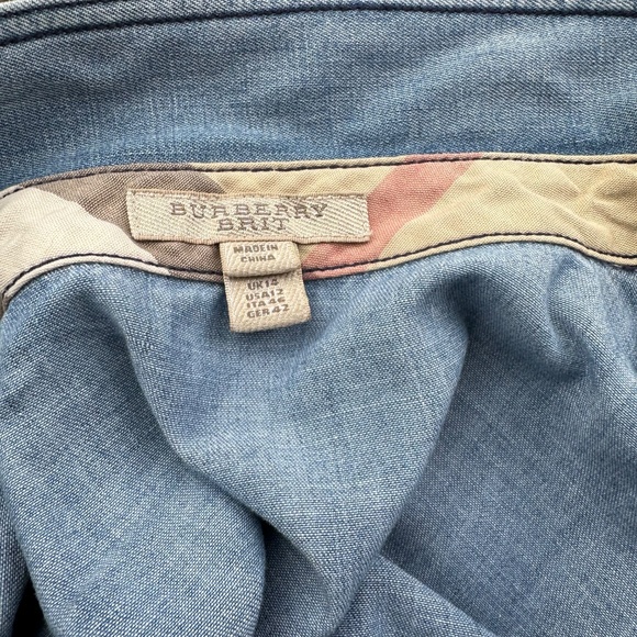 BURBERRY DENIM SHIRT - Picture 4 of 6